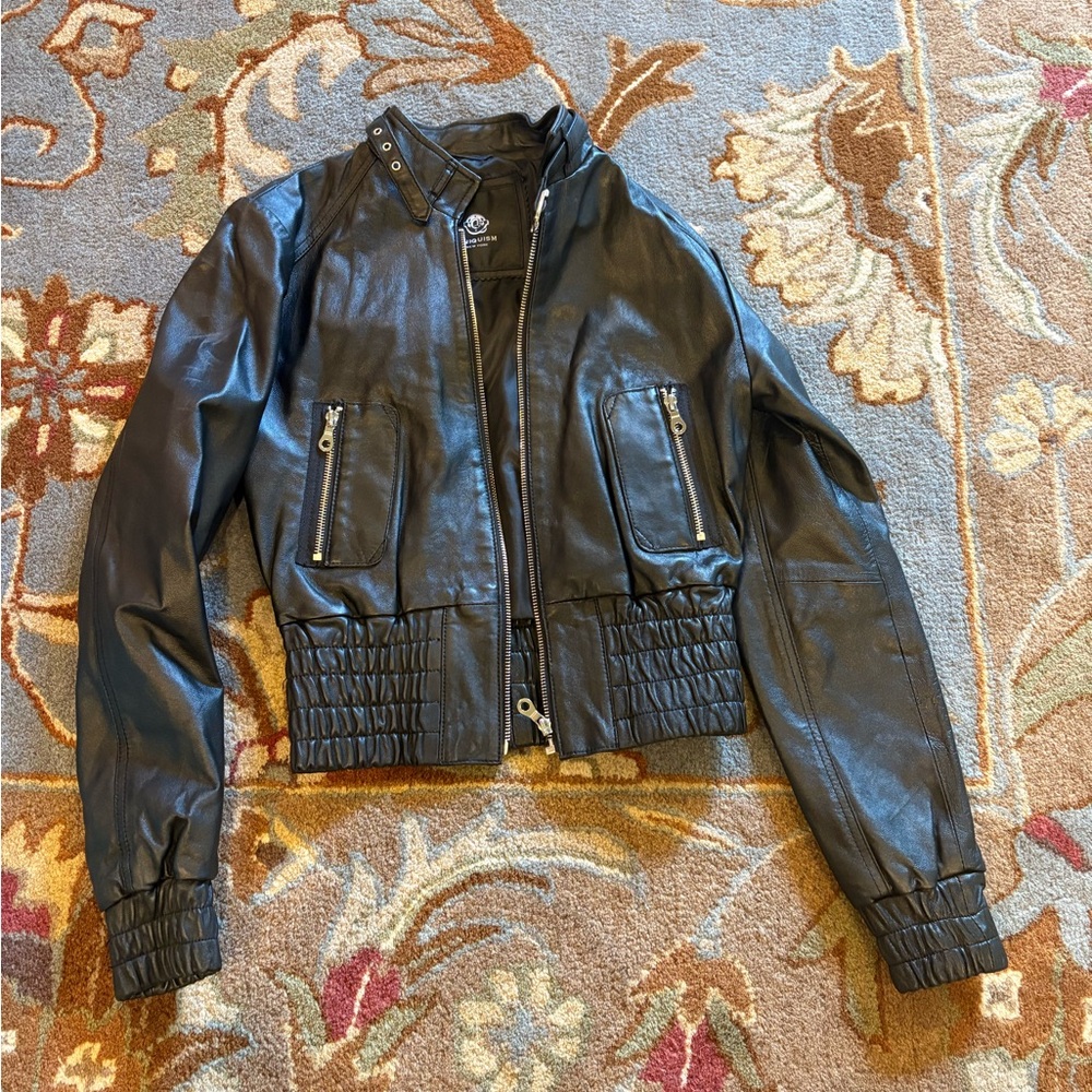 Uniquism New York 100% lambskin leather jacket